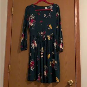 Green floral Old Navy Dress